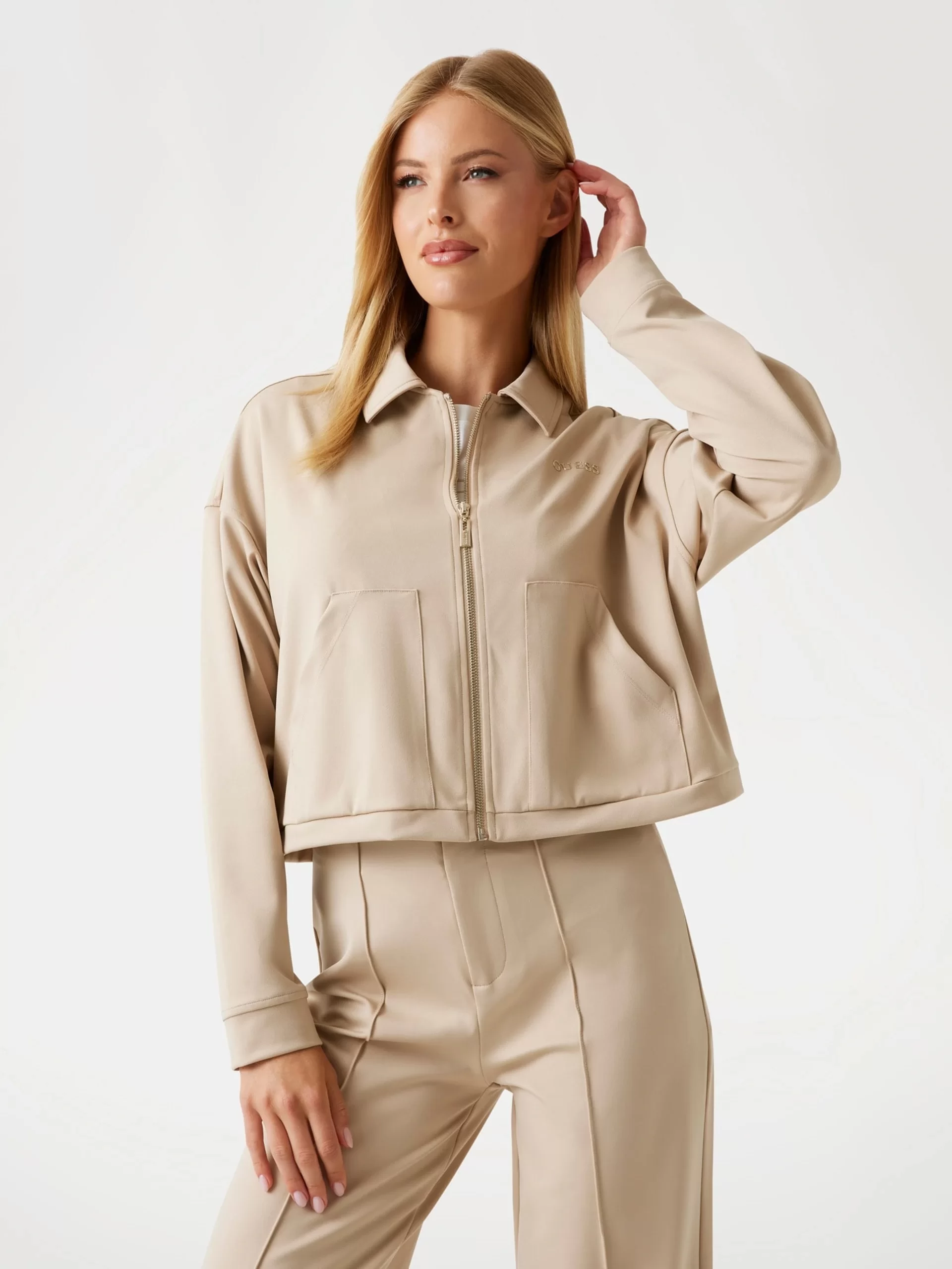 Guess Carla Kadın Kahverengi Aktif Ceket V5YL08KCX42-G1DR