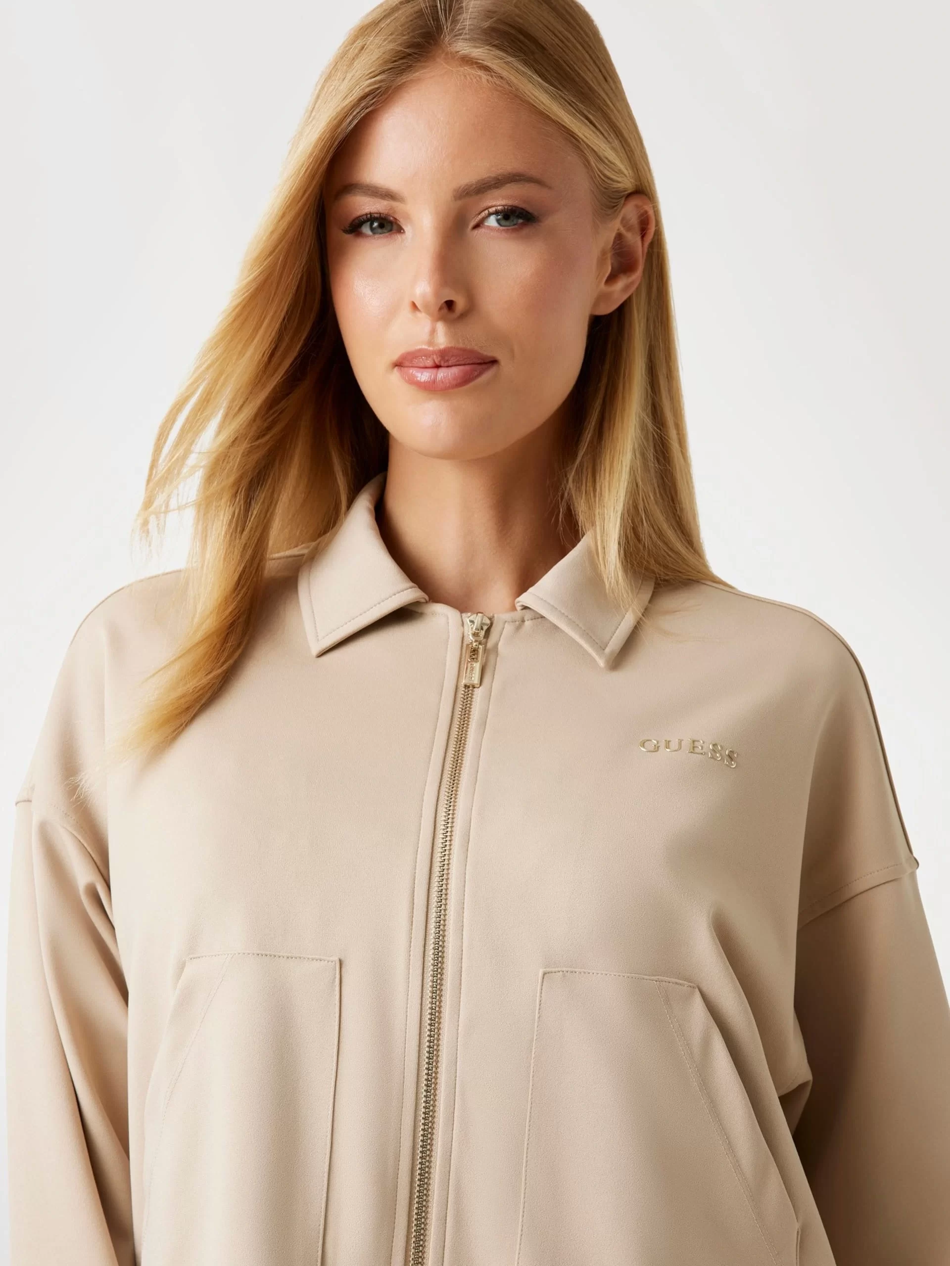 Guess Carla Kadın Kahverengi Aktif Ceket V5YL08KCX42-G1DR