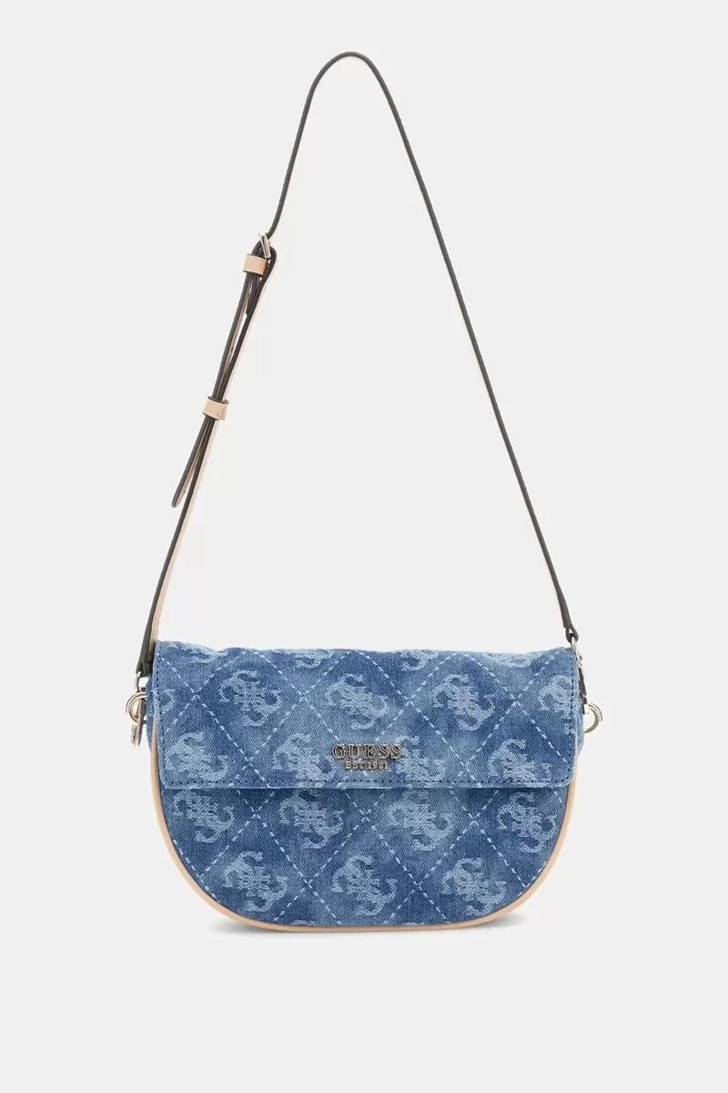 Guess CERELIA FLAP SHOULDER BAG Kadın Mavi Omuz Çantası HWDG9645190-DLP