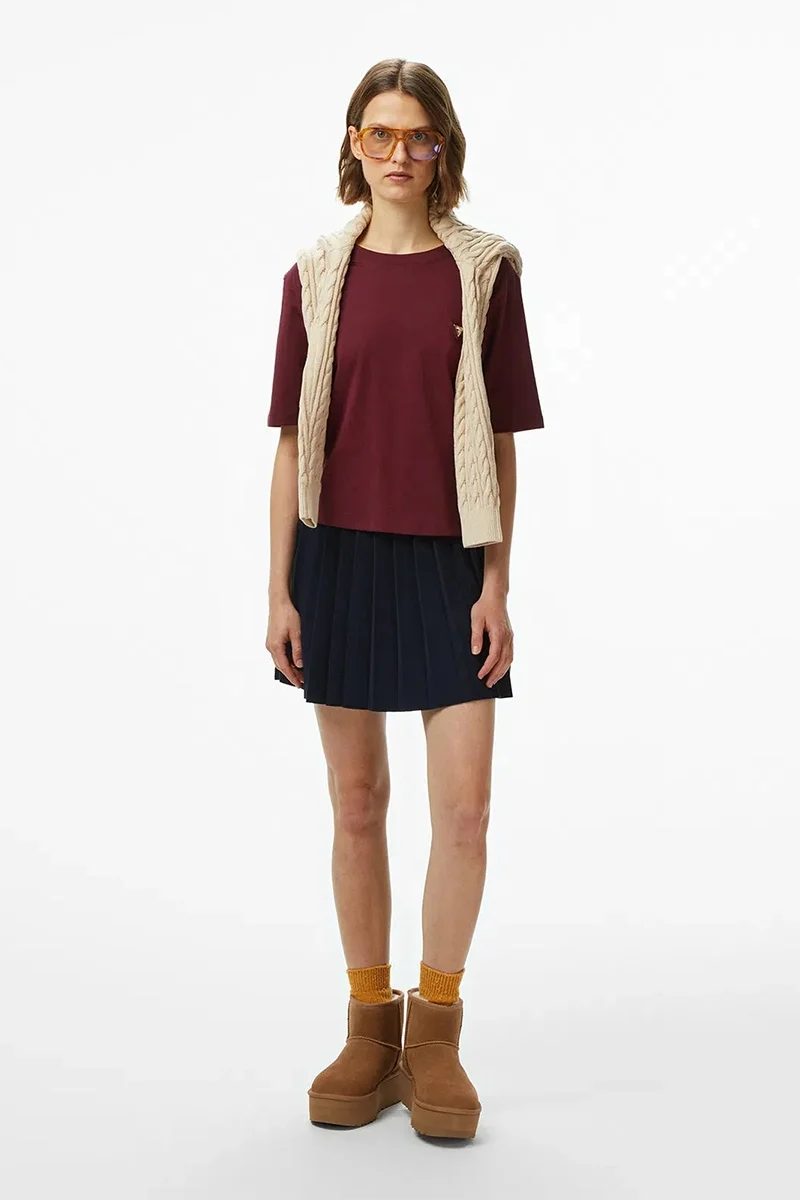 Guess Colette Kadın Mor Aktif Boxy Fit T-Shirt V4BI21I3Z14-G4P2