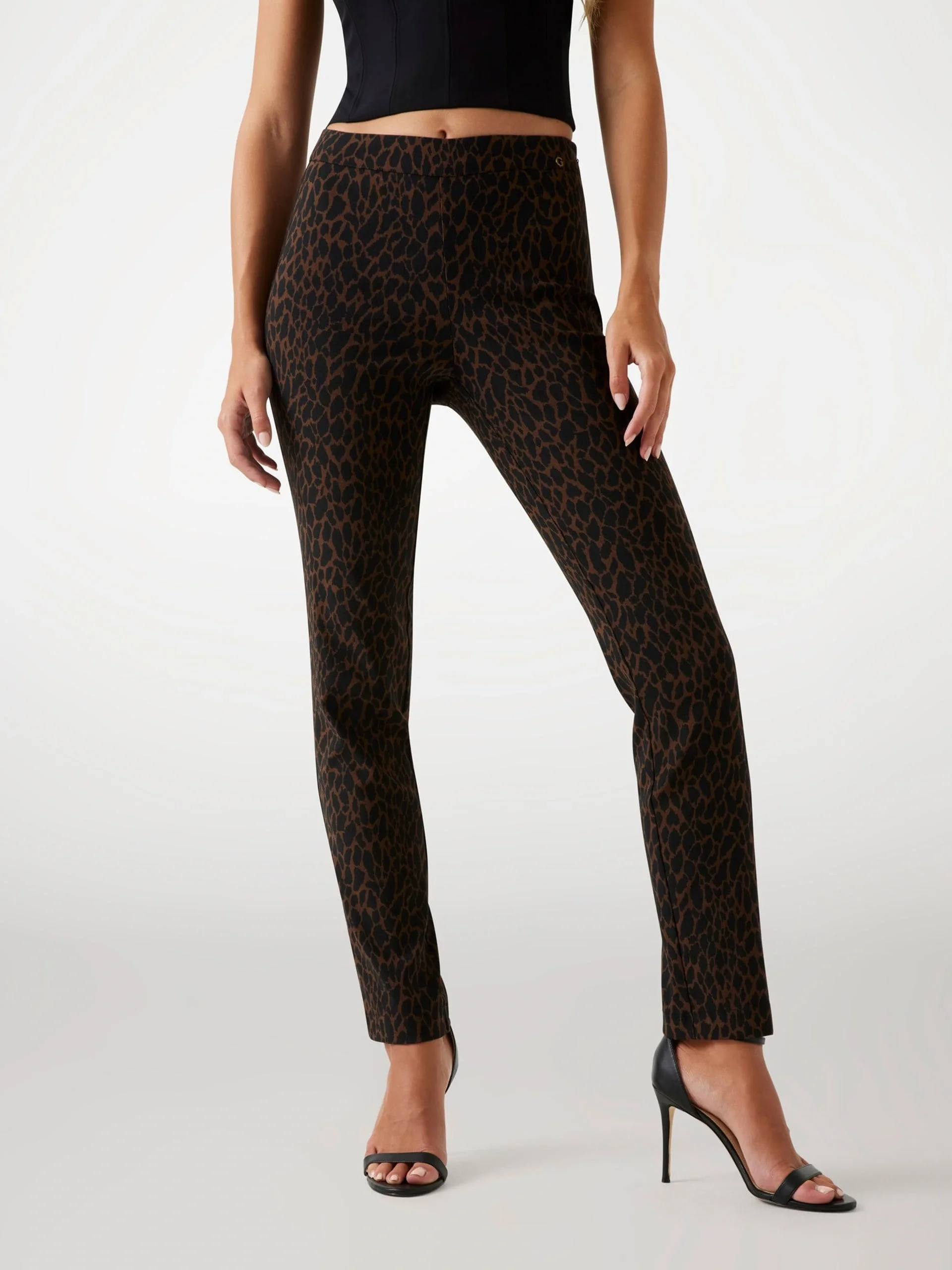 Guess Creta Kadın Çok Renkli Slim Fit Pantolon W5BB18W2362-P1V0