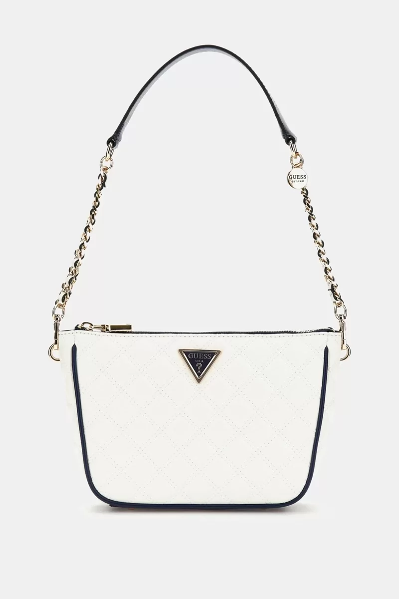 Guess Cruıse Vıbe Top Zıp Shldr Bag Kadın Beyaz Omuz Çantası HWQG9649170-WTV