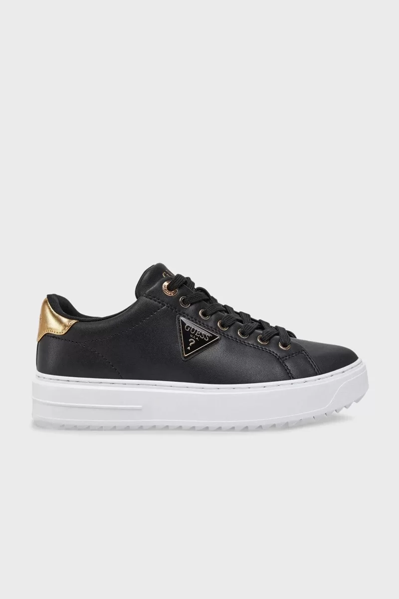 Guess Denesa12 Kadın Siyah/Sarı Sneaker FLJD12LEA12-BLKGO
