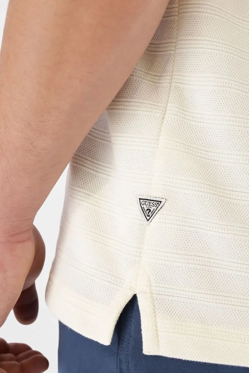 Guess Designed Erkek Beyaz Regular Fit Polo T-Shirt M5YP01KCXZ1-G047