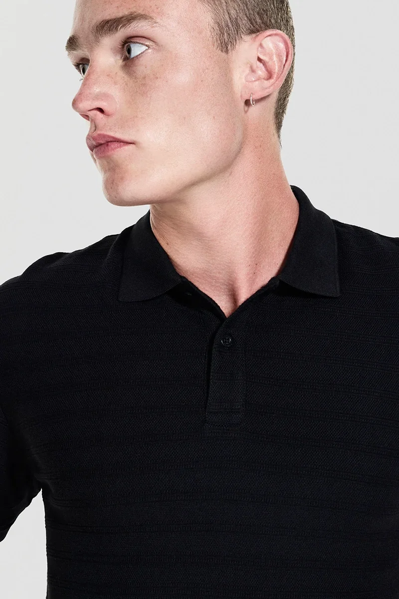 Guess Designed Erkek Siyah Regular Fit Polo T-Shirt M5YP01KCXZ1-JBLK