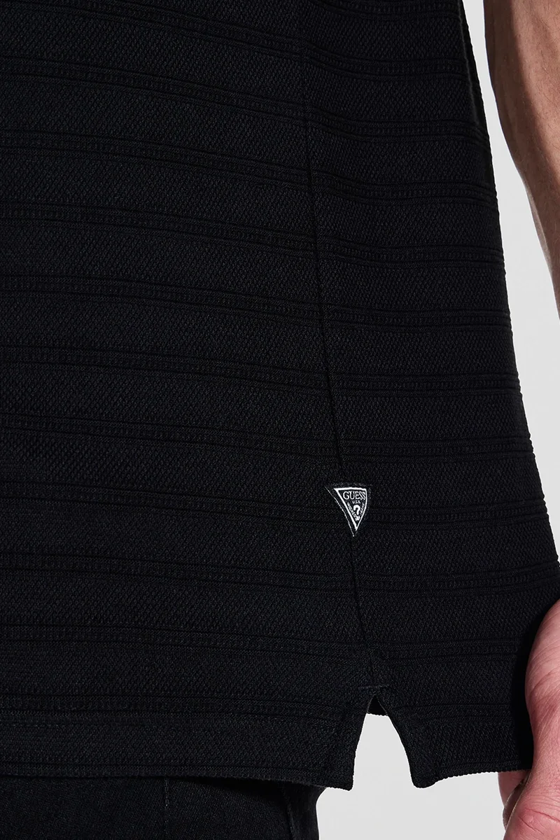 Guess Designed Erkek Siyah Regular Fit Polo T-Shirt M5YP01KCXZ1-JBLK