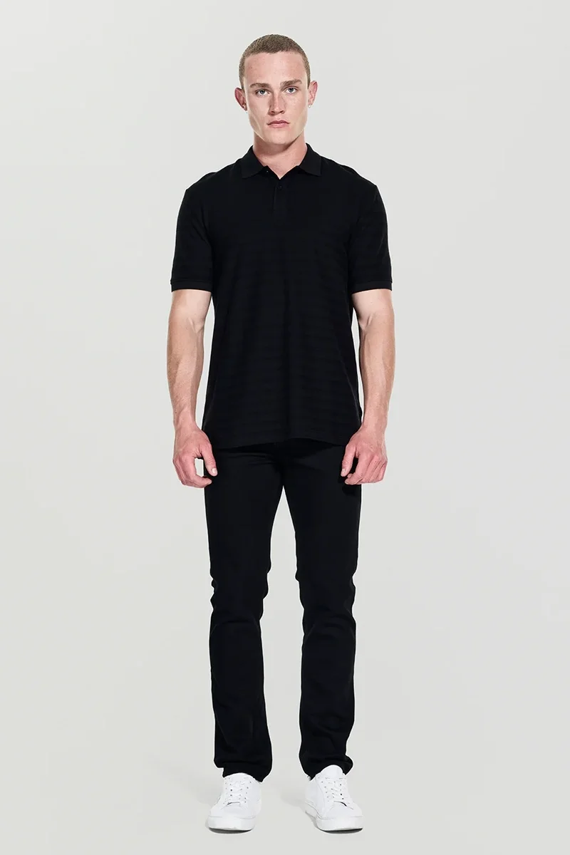 Guess Designed Erkek Siyah Regular Fit Polo T-Shirt M5YP01KCXZ1-JBLK