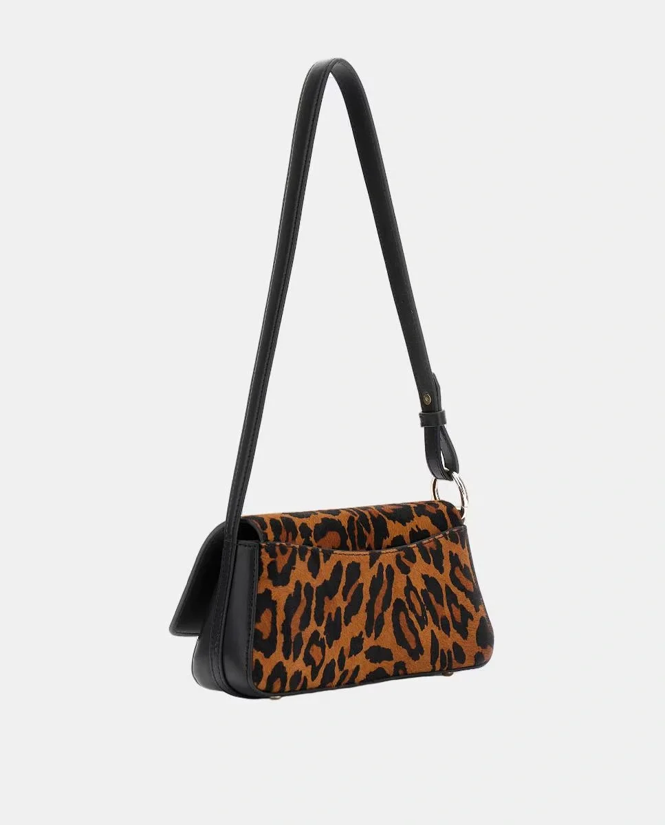 Guess Domitilla Kadın Çok Renkli Deri Omuz Çantası HWLO7529780-LEO