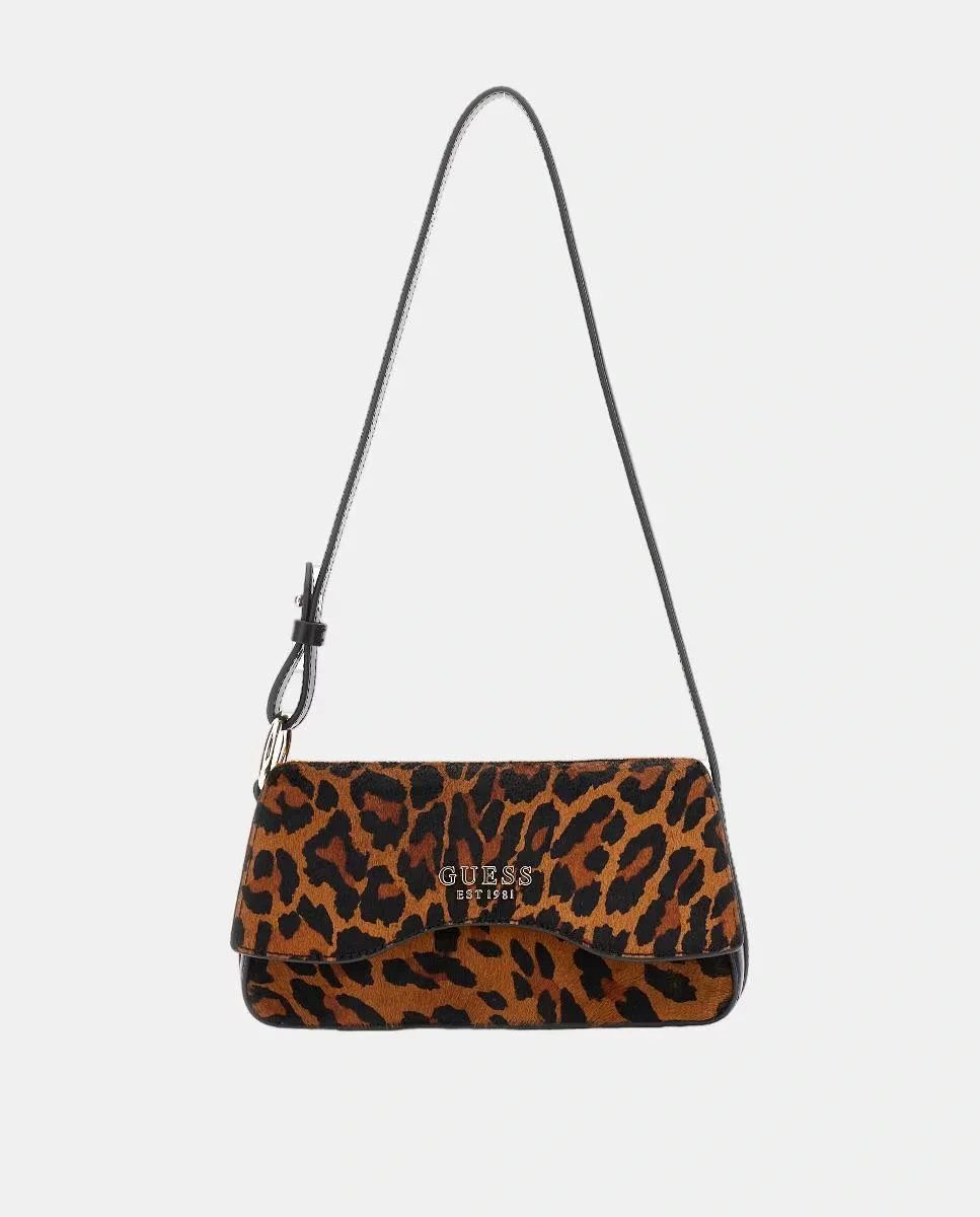 Guess Domitilla Kadın Çok Renkli Deri Omuz Çantası HWLO7529780-LEO