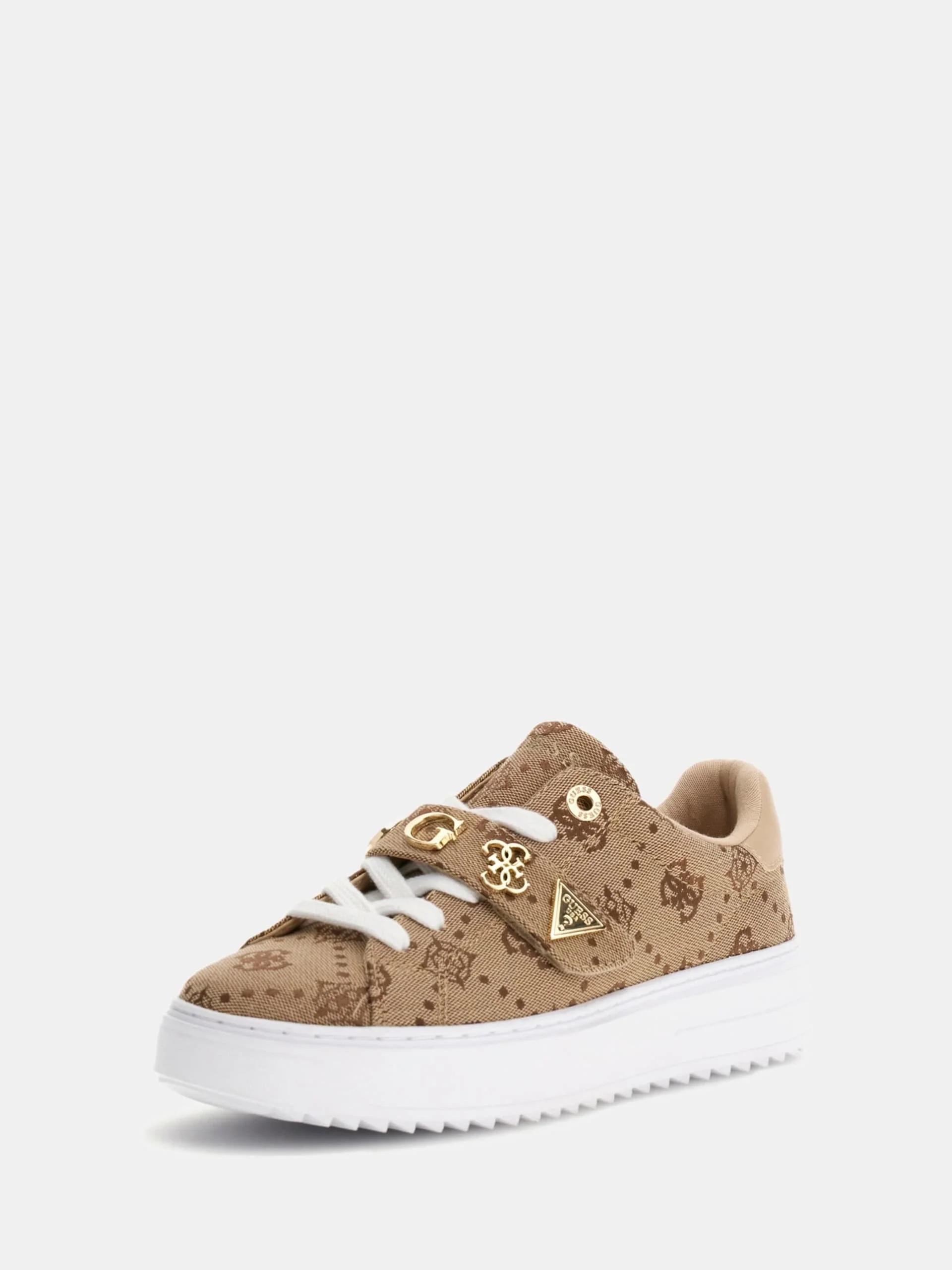 Guess Drift2 Kadın Kahverengi  Sneaker FLTDR2FAL12-MILK