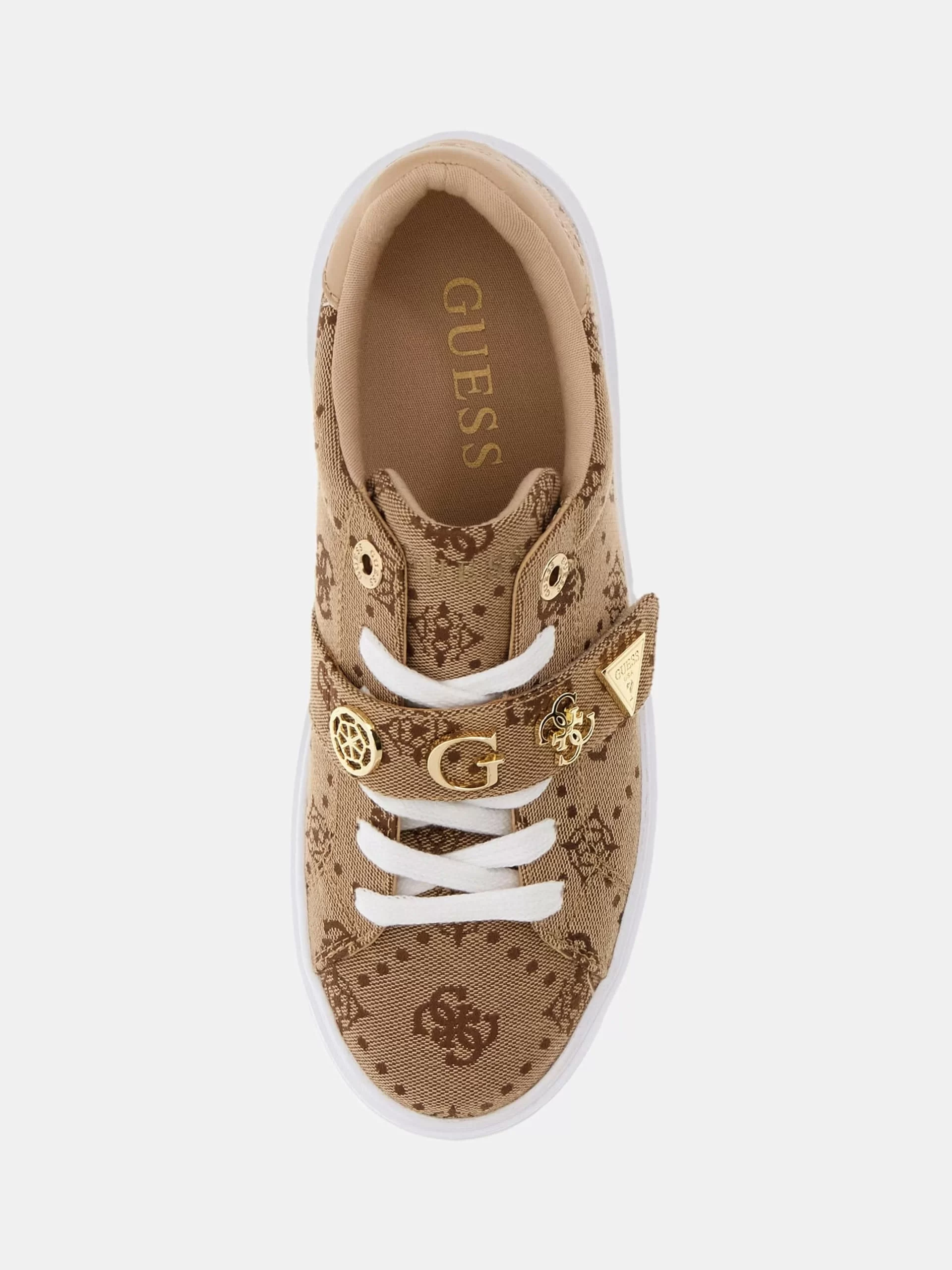 Guess Drift2 Kadın Kahverengi  Sneaker FLTDR2FAL12-MILK