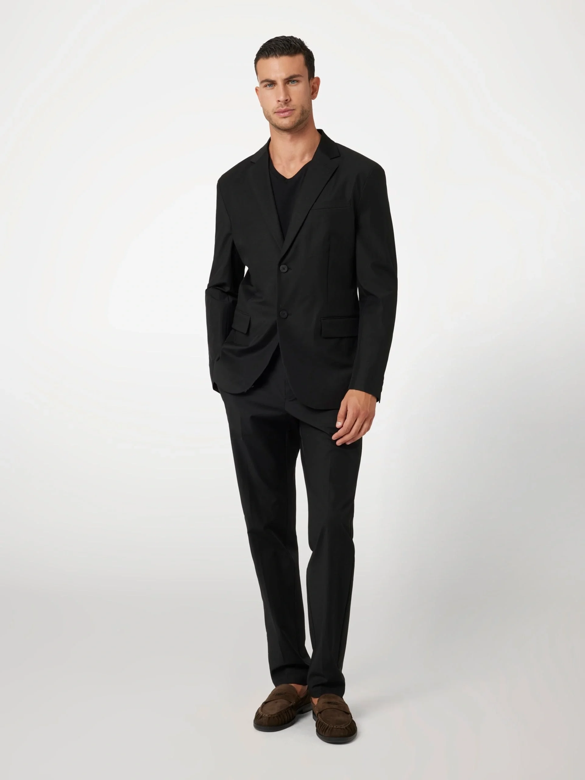 Guess Eaton Erkek Siyah Tek Düğmeli Blazer M4YN00WG9Z2-JBLK