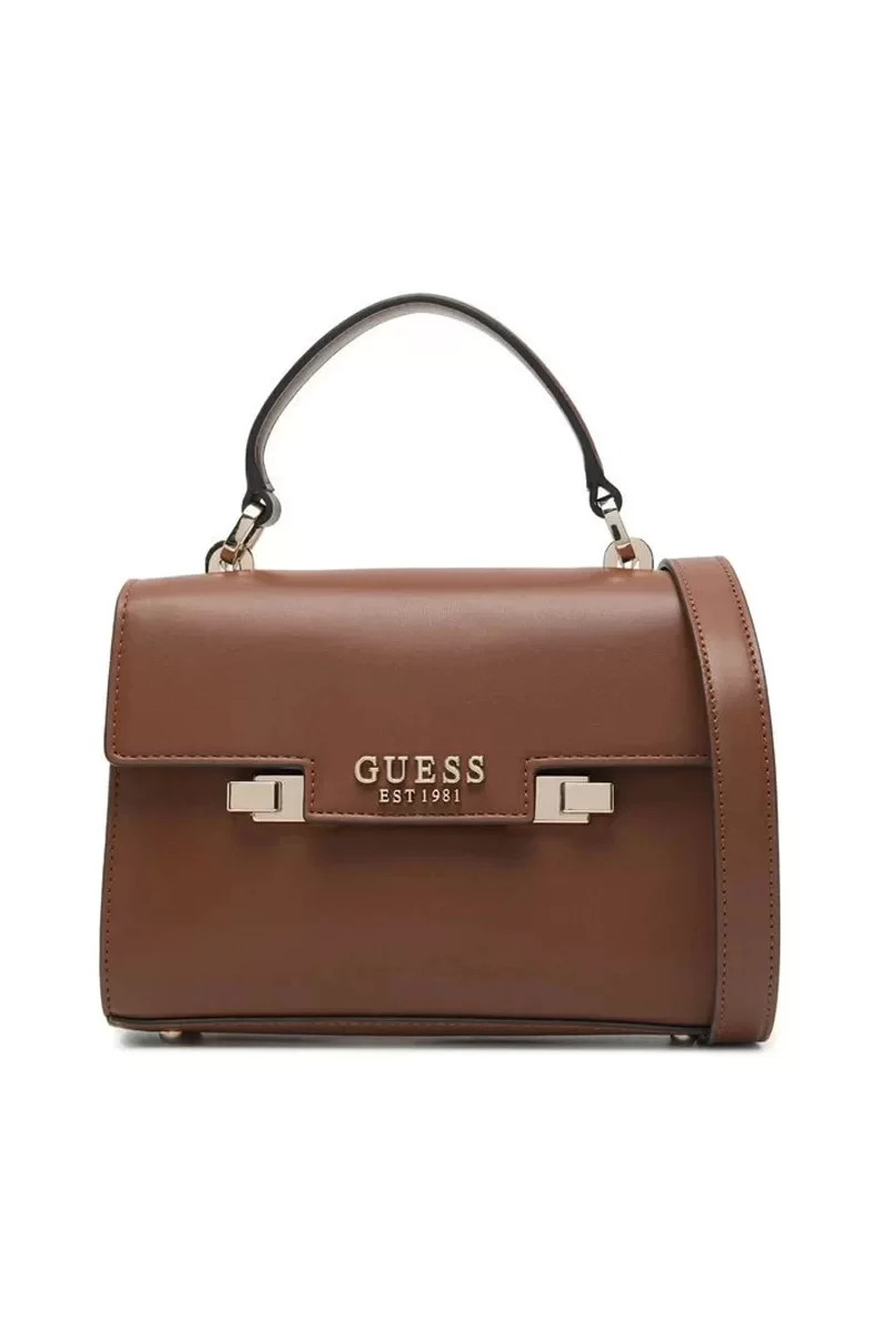 Guess ECO ALDITH MINI TOP HNDLE FLAP Kadın Kahverengi Mini Çanta HWEVG964178-COG