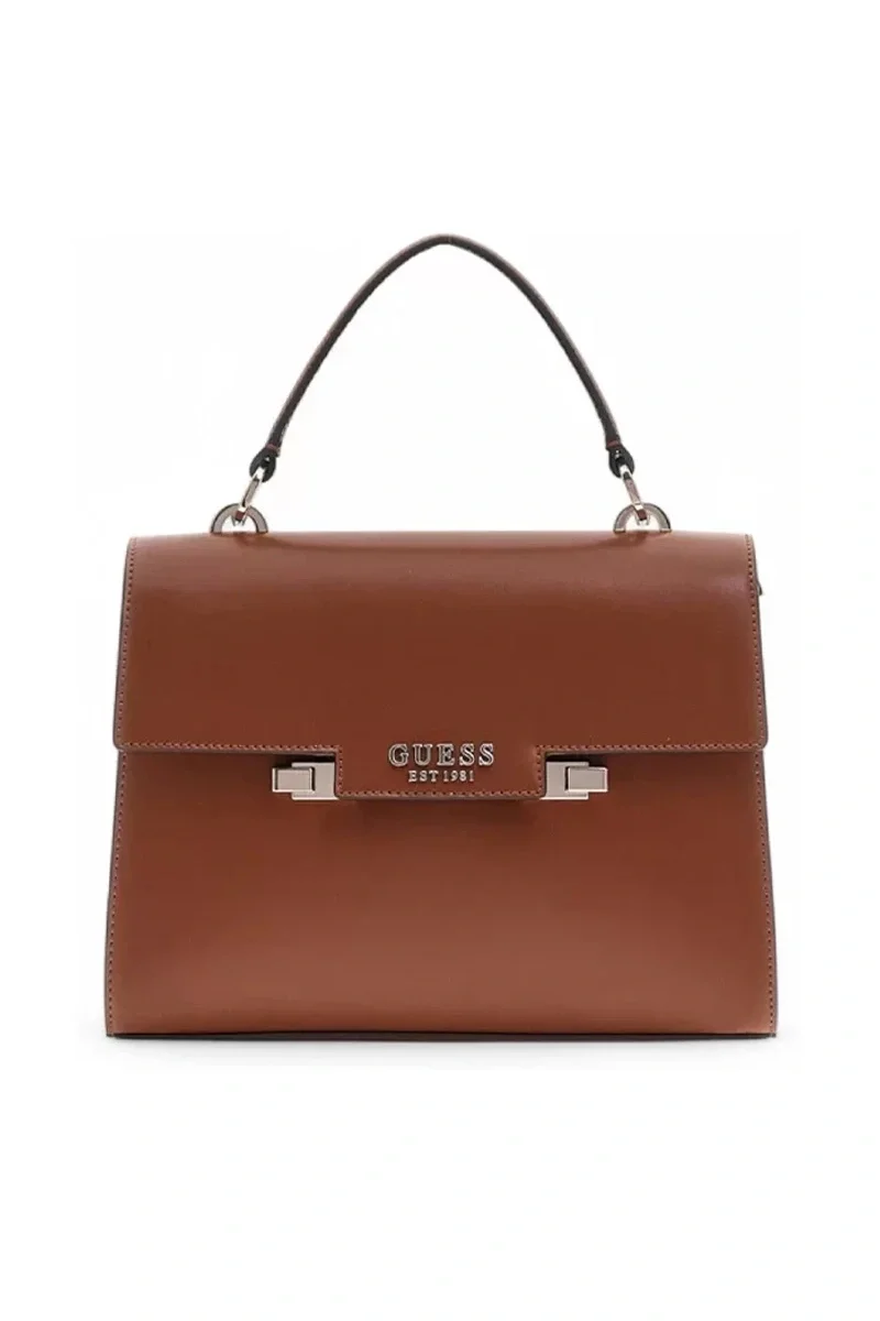 Guess ECO ALDITH TOP HANDLE FLAP Kadın Kahverengi El Çantası HWEVG964120-COG