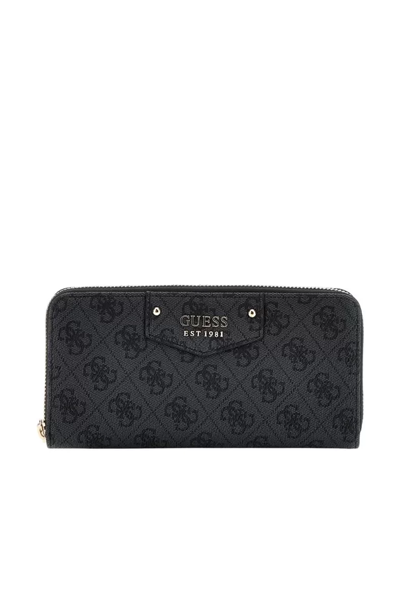 Guess ECO BRENTON SLG LRG ZIP AROUND Kadın Antrasit Cüzdan SWBG8390146-CLO