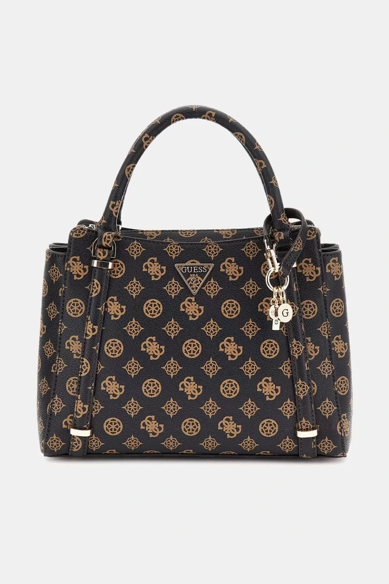 Guess ECO ERICA 2 COMP SATCHEL Kadın Kahverengi El Çantası HWEPG951006-MLO