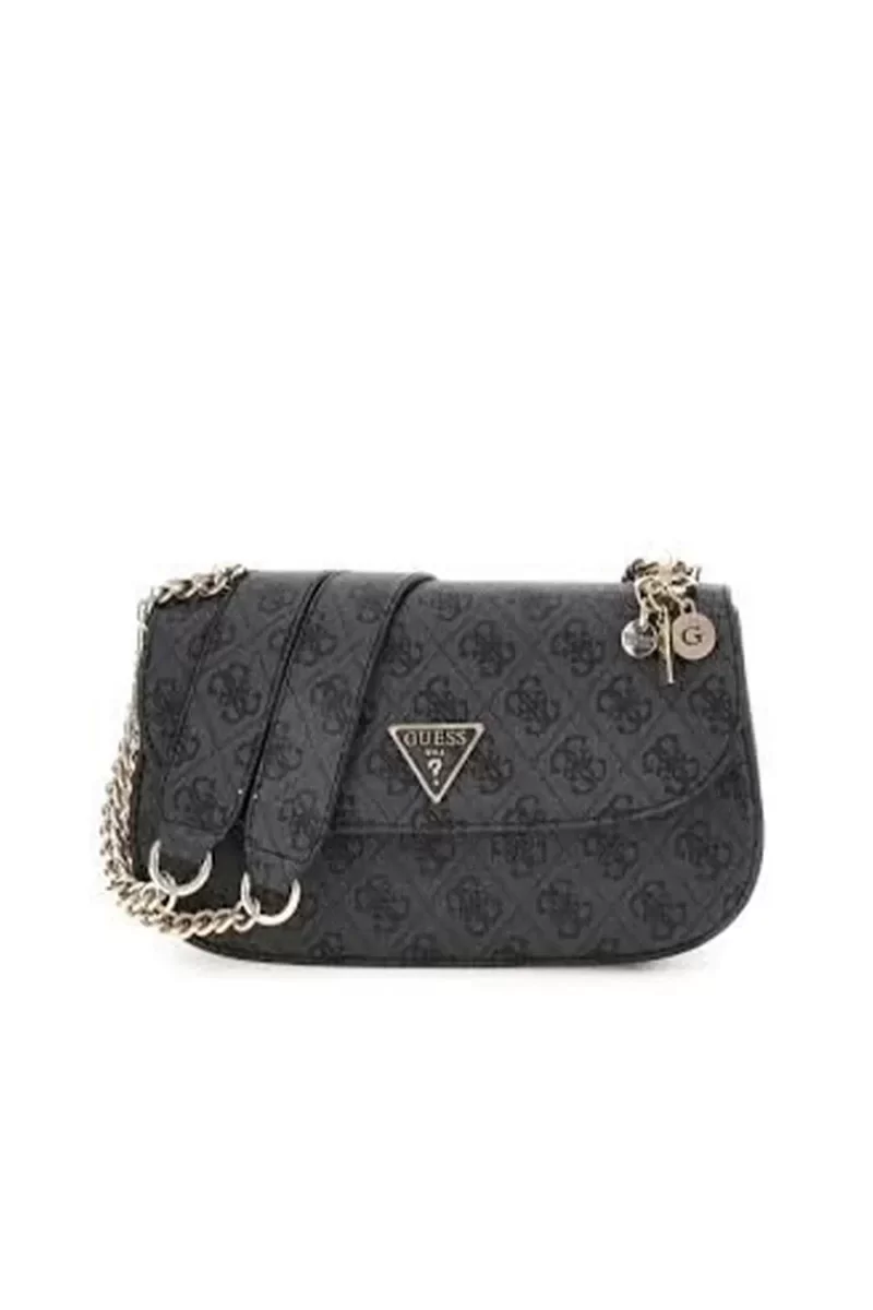 Guess Eco Erıca Cnvrtble Xbody Flap Kadın Antrasit Omuz Çantası HWESG951021-CLO