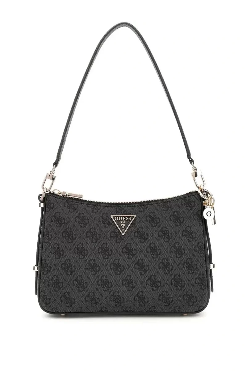 Guess ECO ERICA TOP ZIP SH Kadın Antrasit Omuz Çantası HWESG951018-CLO