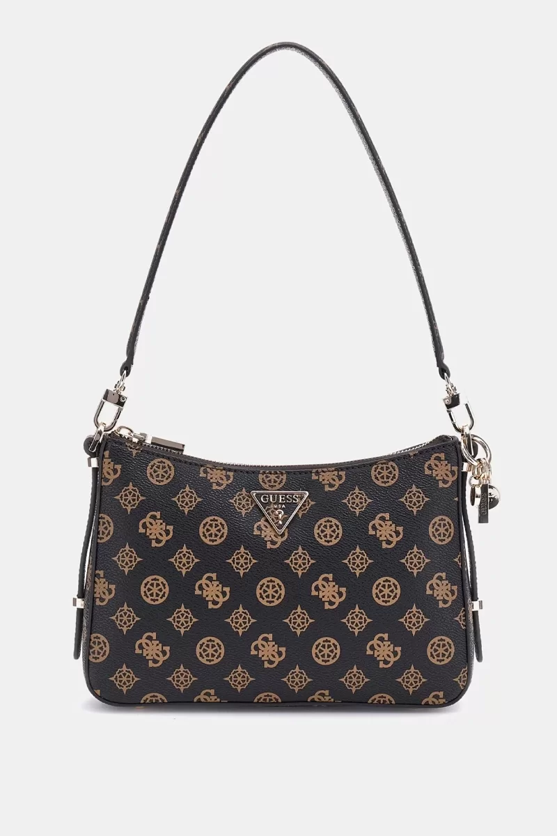 Guess ECO ERICA TOP ZIP SHOULDER BAG Kadın Kahverengi Omuz Çantası HWEPG951018-MLO