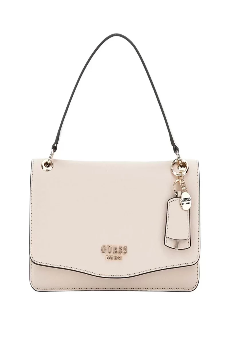 Guess ECO EVAINE TOP HANDLE FLAP Kadın Krem El Çantası HWEVG953520-STO