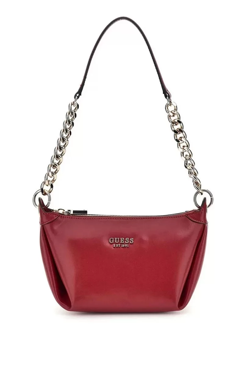 Guess ECO EVAINE TOP ZIP SHLDR BAG Kadın Kırmızı Omuz Çantası HWEVG953517-RED
