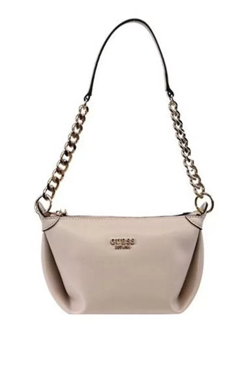 Guess ECO EVAINE TOP ZIP SHLDR BAG Kadın Krem Omuz Çantası HWEVG953517-STO