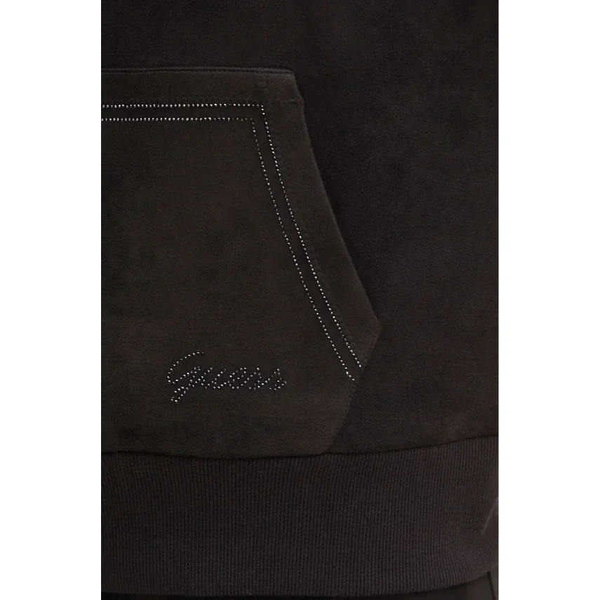 Guess Eco Kadın Siyah Scuba Sweatshirt W4BQ09KAUJ2-JBLK