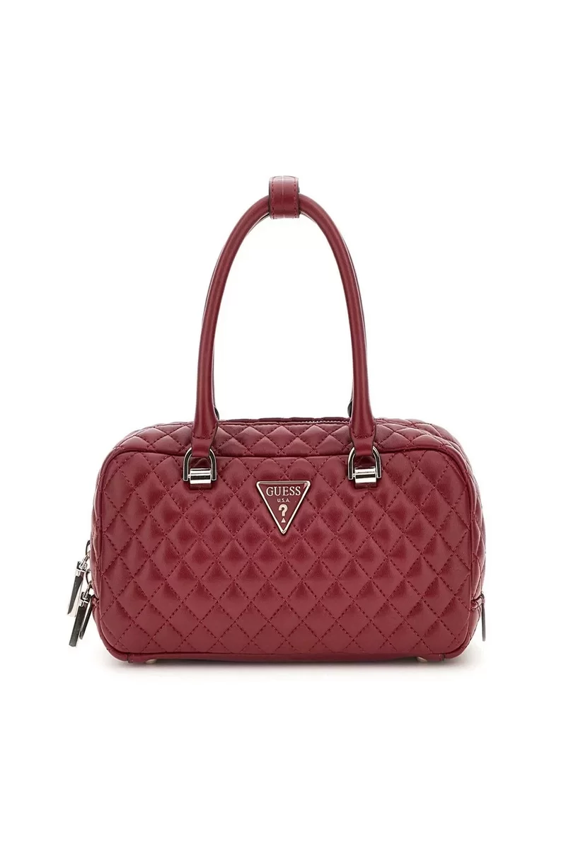 Guess Eco Rıanee Satchel Kadın Kahverengi El Çantası HWEQG954105-CLA