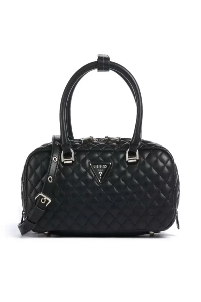 Guess Eco Rıanee Satchel Kadın Siyah El Çantası HWEQG954105-BLA