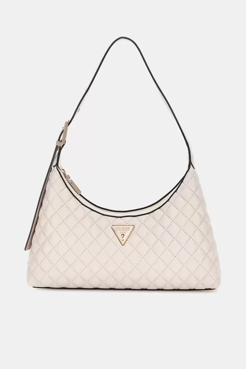 Guess ECO RIANEE SHOULDER BAG Kadın Krem Omuz Çantası HWEQG954117-STO