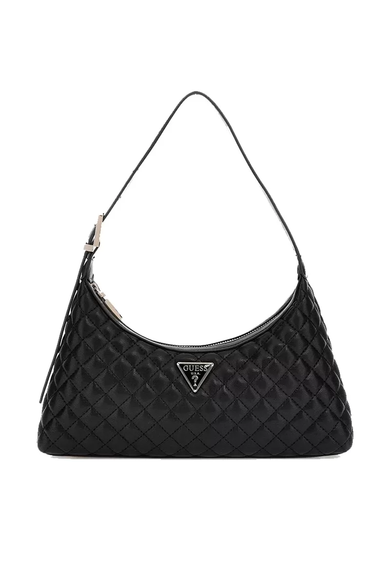 Guess Eco Rıanee Shoulder Bag Kadın Siyah Omuz Çantası HWEQG954117-BLA