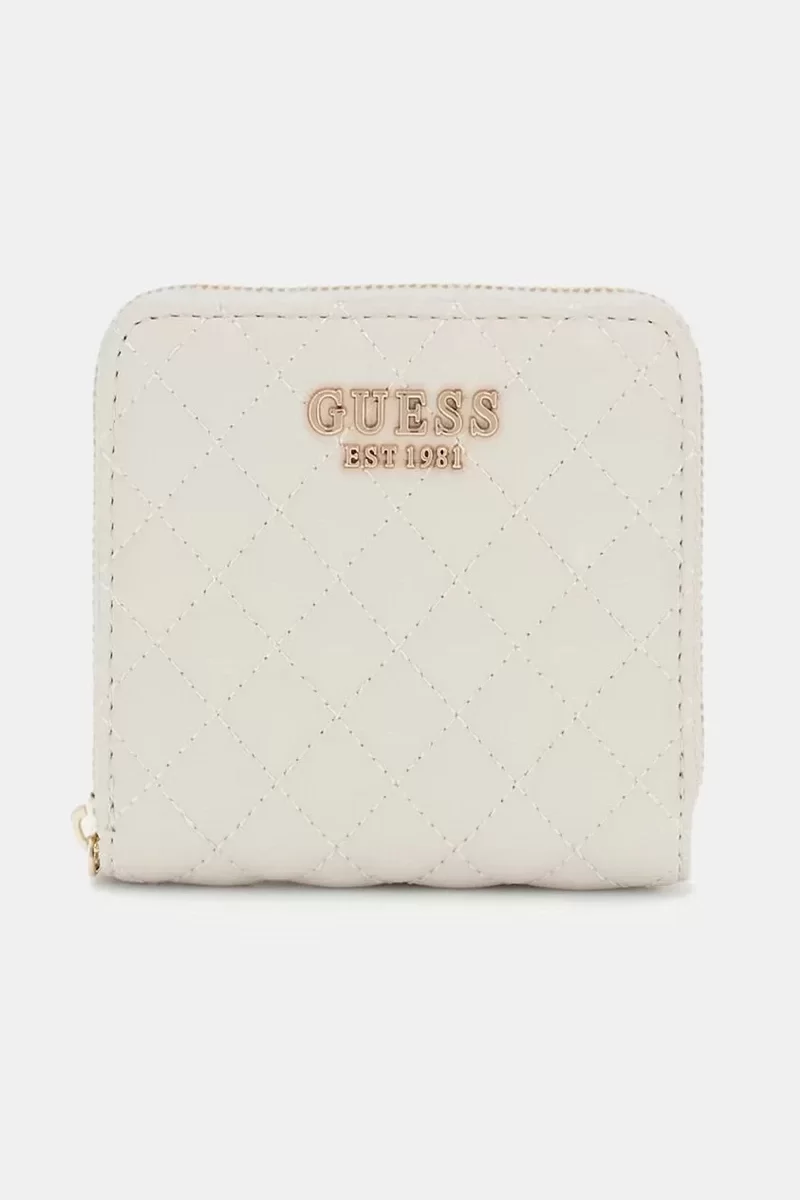 Guess ECO RIANEE SLG SMALL ZIP AROUD Kadın Krem Cüzdan SWQG9541137-STO