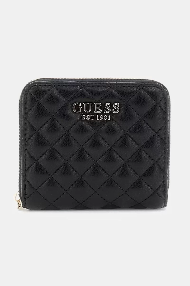 Guess ECO RIANEE SLG SMALL ZIP AROUD Kadın Siyah Cüzdan SWQG9541137-BLA