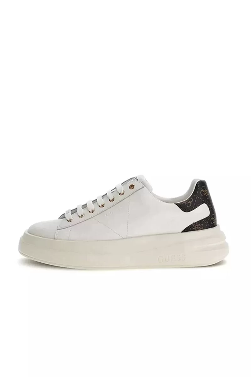 Guess ELBA Erkek Beyaz/Kahverengi Sneaker FMPVIBLEA12-WBROC