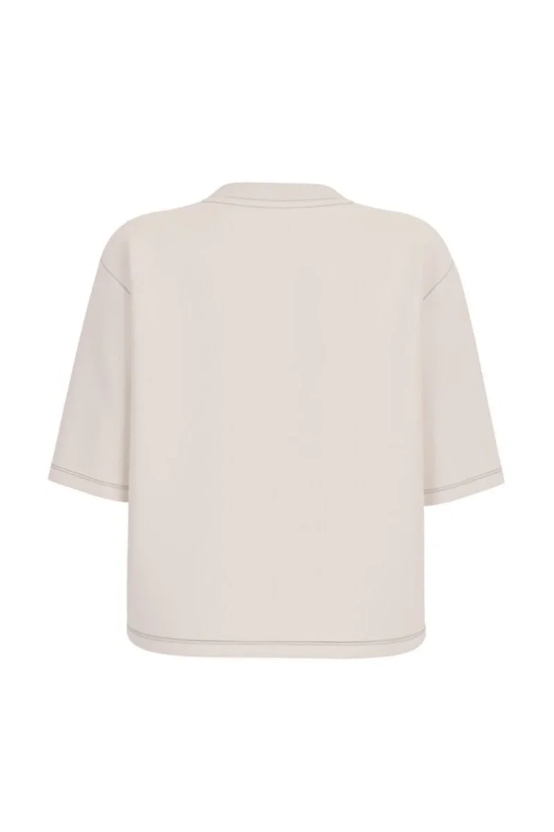 Guess Eona Kadın Beyaz Aktif Boxy Fit T-Shirt V5BI11I3Z14-G1O6