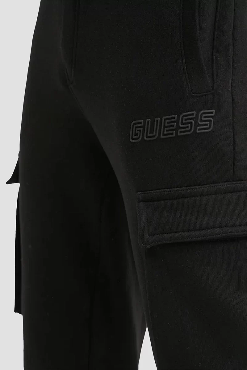 Guess Aldwın Cargo Pant Erkek Siyah Eşofman Altı Z4YB08K9V31-JBLK