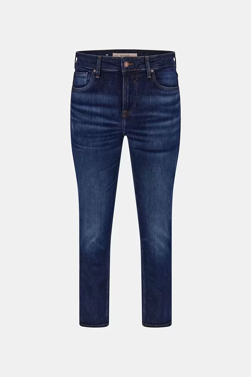 Guess Erkek Mavi Denim Angels Slim Fit Jeans