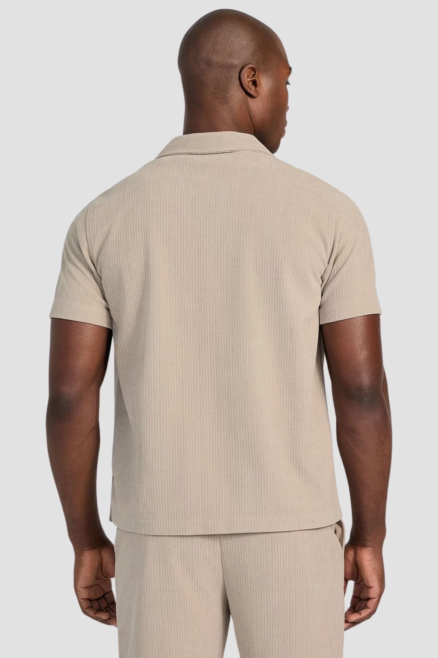Guess SS BARON TEXTURED KNIT SHIRT Erkek Haki Gömlek M5GP21KCRY0-A90N