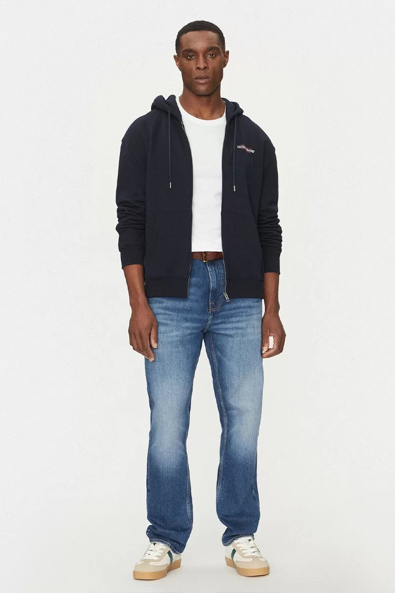 Guess Jeans GJ ZIP HOOD REG AM TRAD SWEAT Erkek Lacivert Eşofman Üstü M5RQ45KCPR1-A71W