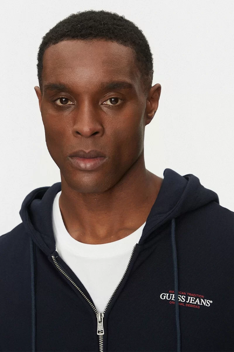 Guess Jeans GJ ZIP HOOD REG AM TRAD SWEAT Erkek Lacivert Eşofman Üstü M5RQ45KCPR1-A71W