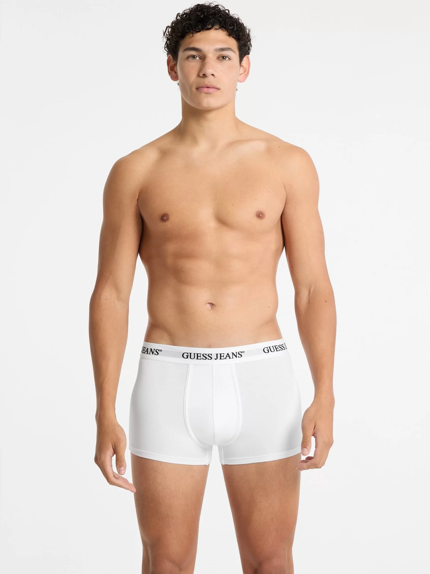 Guess Jeans GJ 3 PACK TRUNK Erkek Beyaz Boxer M4BZ48K6YW1-G011
