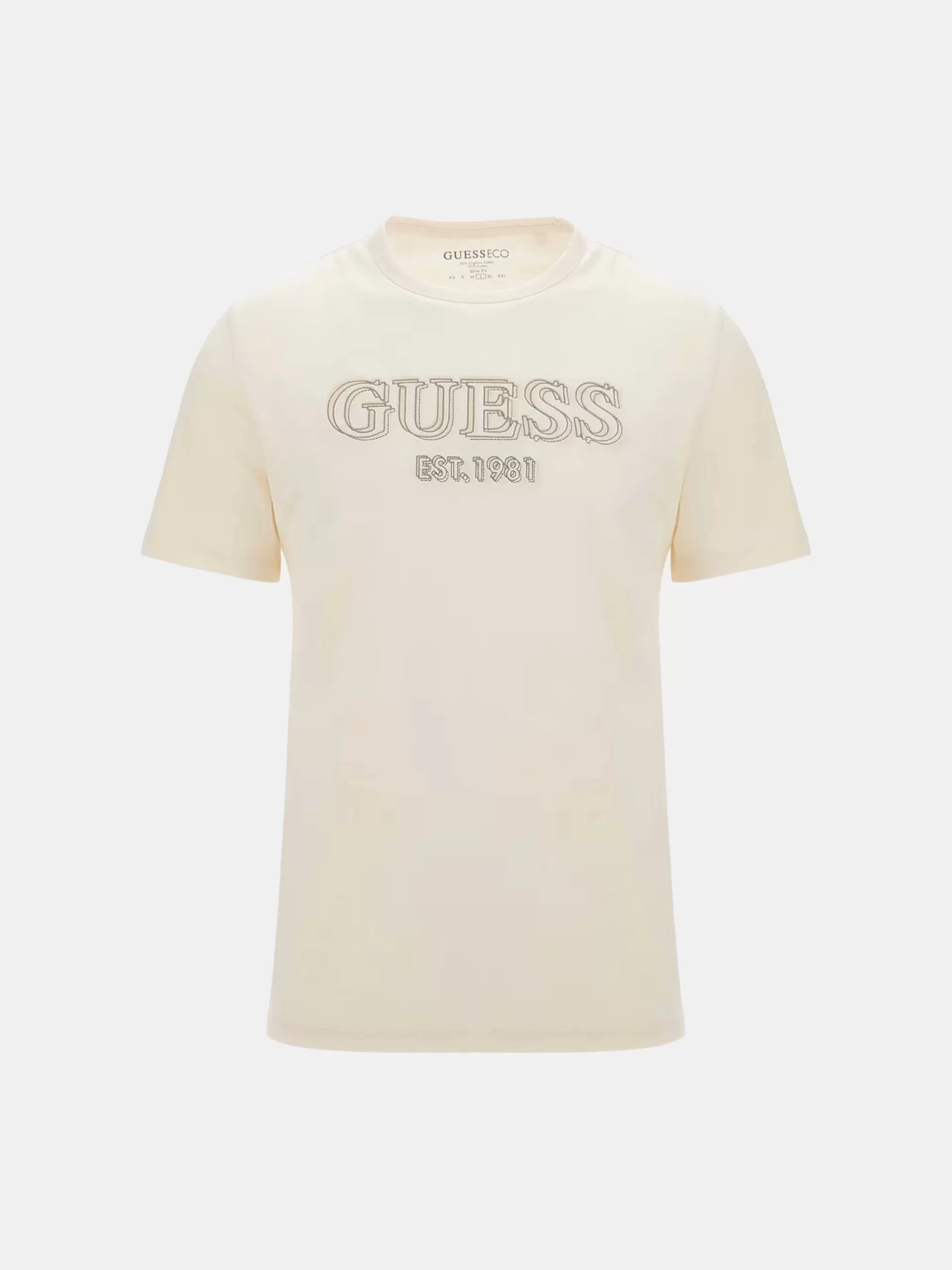 Guess SS CN GUESS LOGO TEE Erkek Beyaz T-shirt M5GI07I3Z14-G047