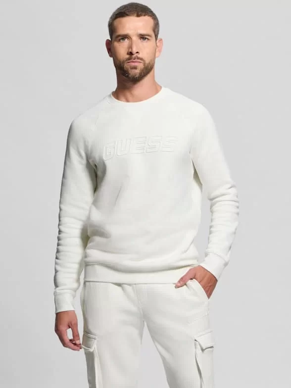 Guess Aldwın Cargo Pant Erkek Beyaz Eşofman Altı Z4YB08K9V31-SCFY