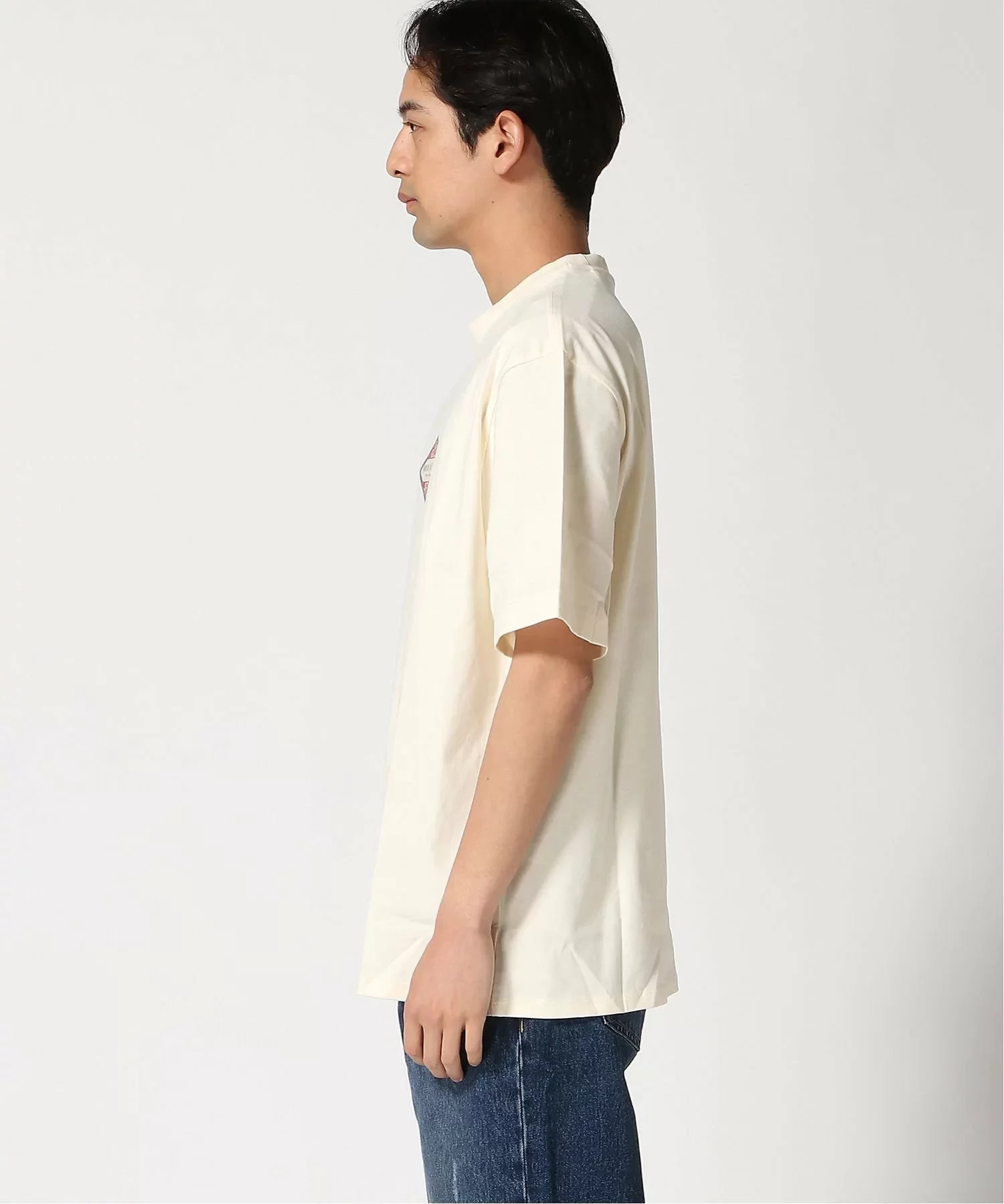Guess Go Trademark Tee Erkek Krem T-Shirt M5GI64K8FQ4-G053