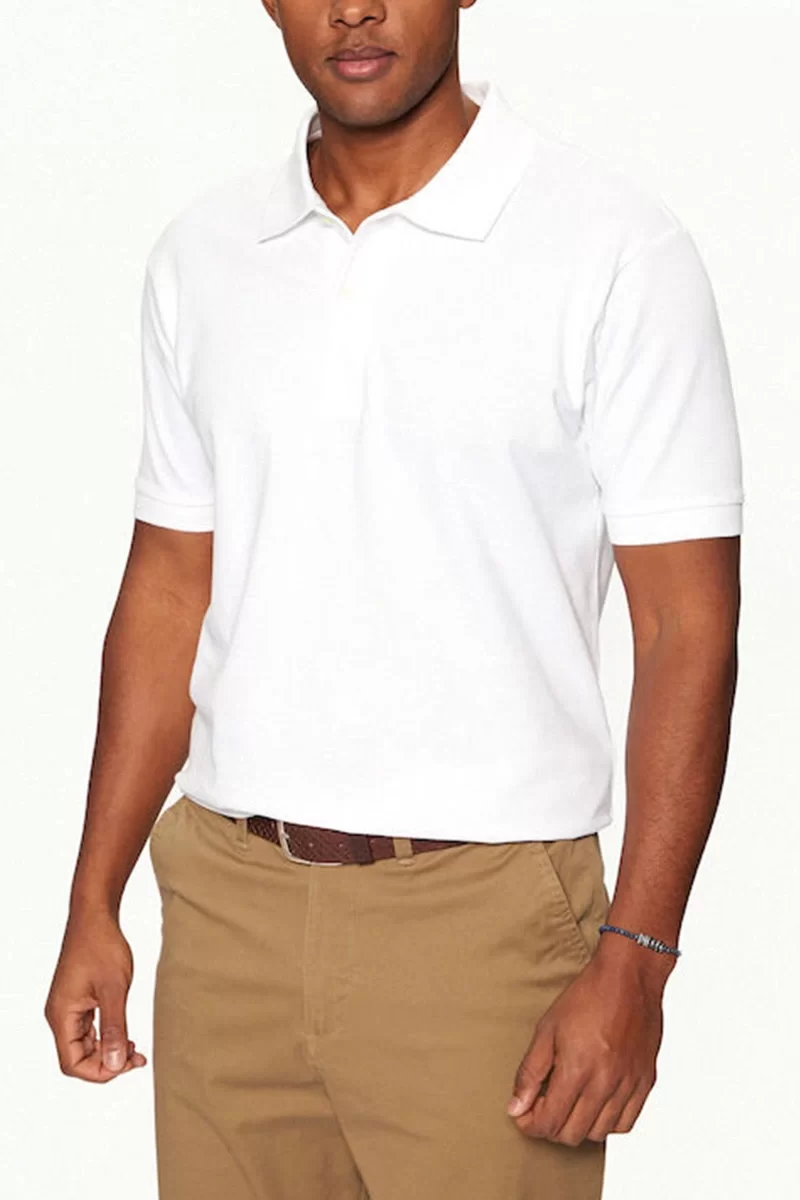 Guess Jeans GJ SS EMBRO LOGO POLO Erkek Beyaz T-shirt M4BP29KCJV1-G011
