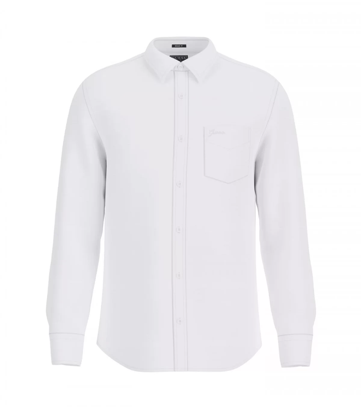 Guess LS NAPA LINEN SHIRT Erkek Beyaz Gömlek M5GH73WH3J0-G011
