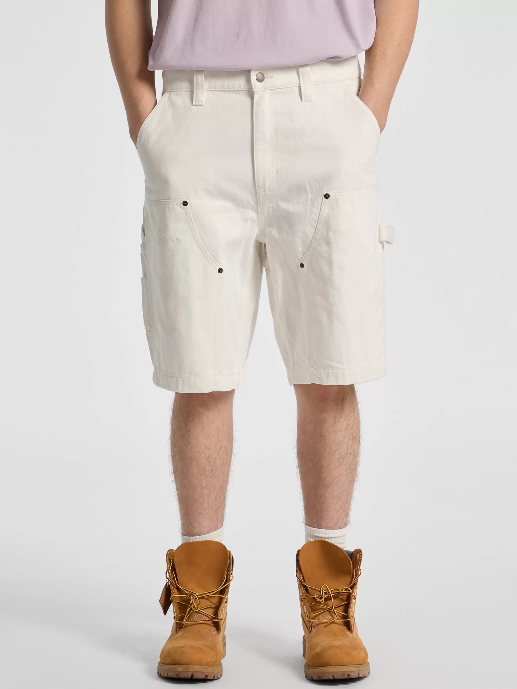 Guess GO PANEL CARPENTER SHORT Erkek Beyaz Şort M5GG40D5C2B-GWEC