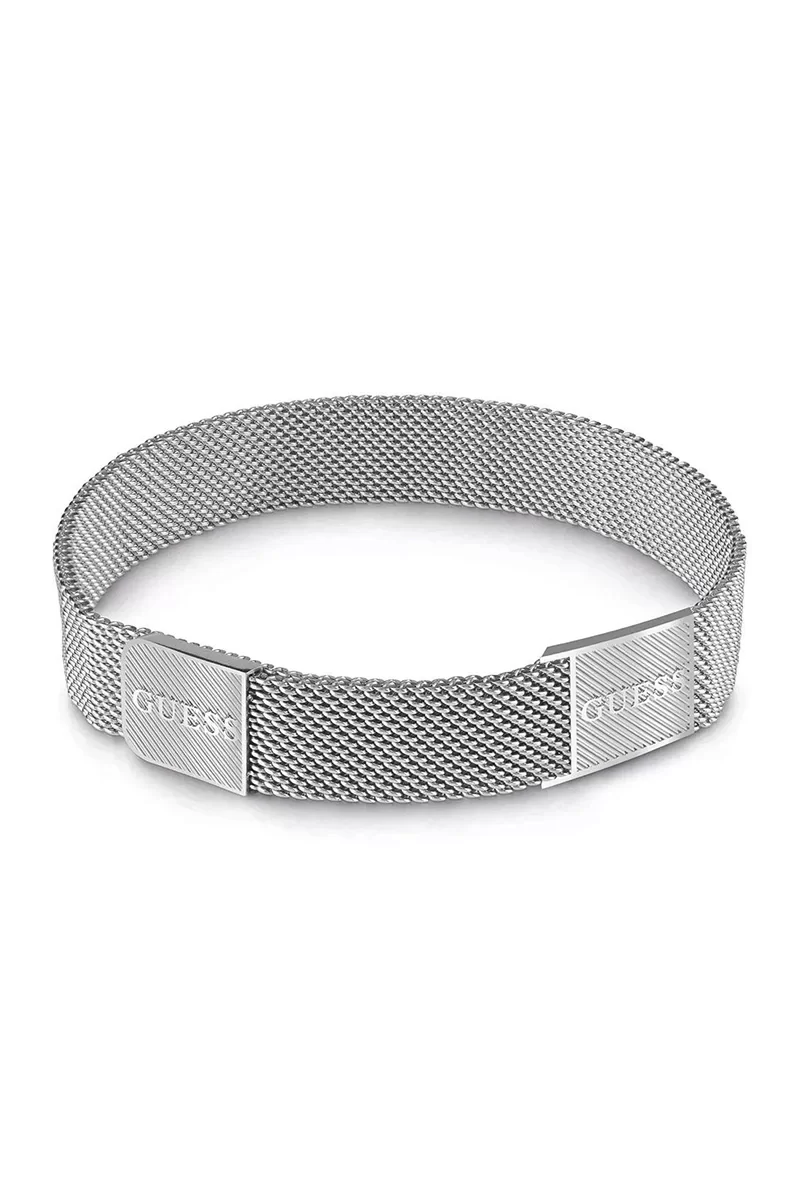 Guess Erkek Metalik Gri Bileklik JGUJUMB03027JWSTTU