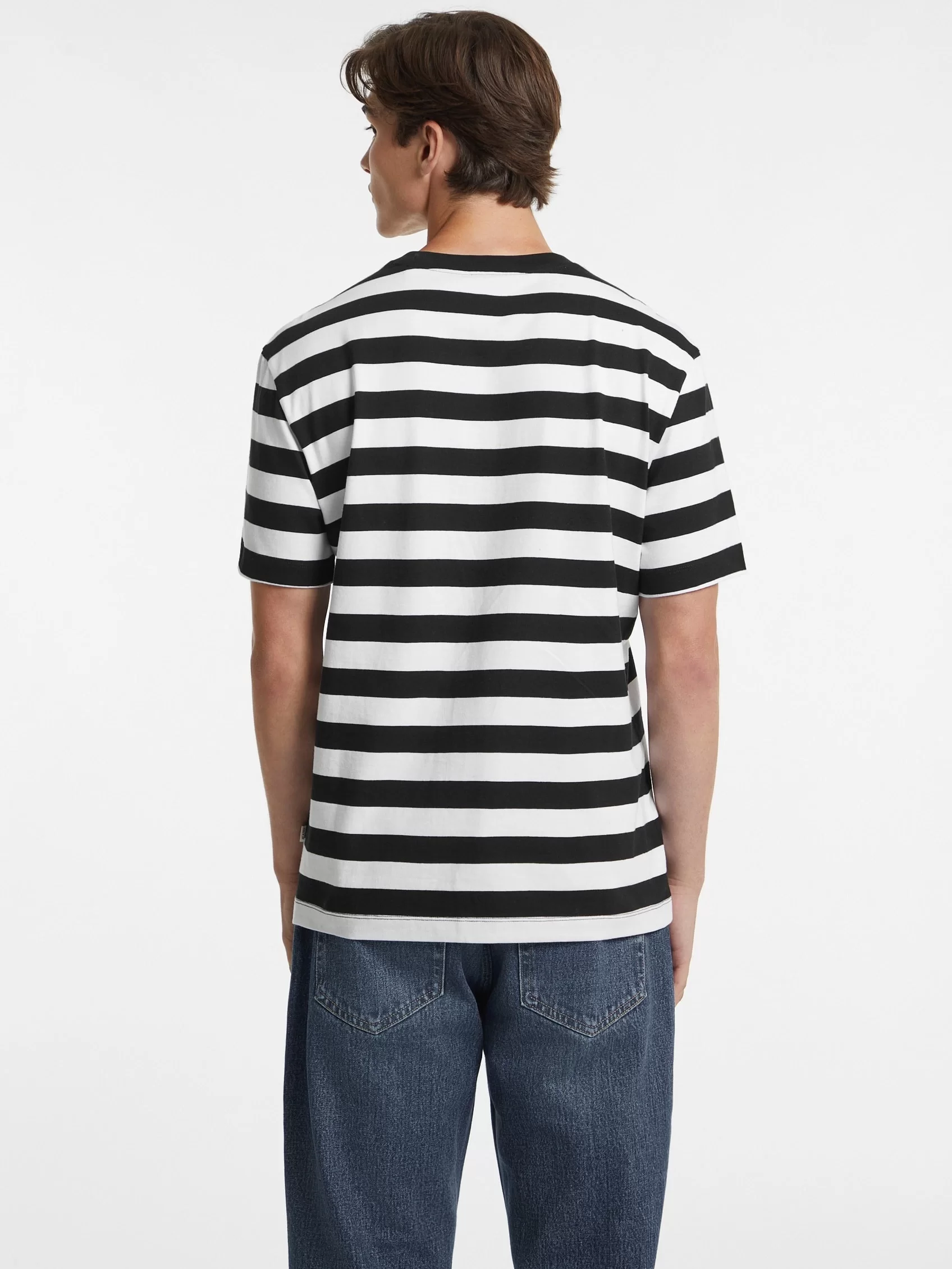Guess Jeans GJ SS CN REG STRIPED YD TEE Erkek Çok Renkli T-shirt M4YI84K9XF1-S052