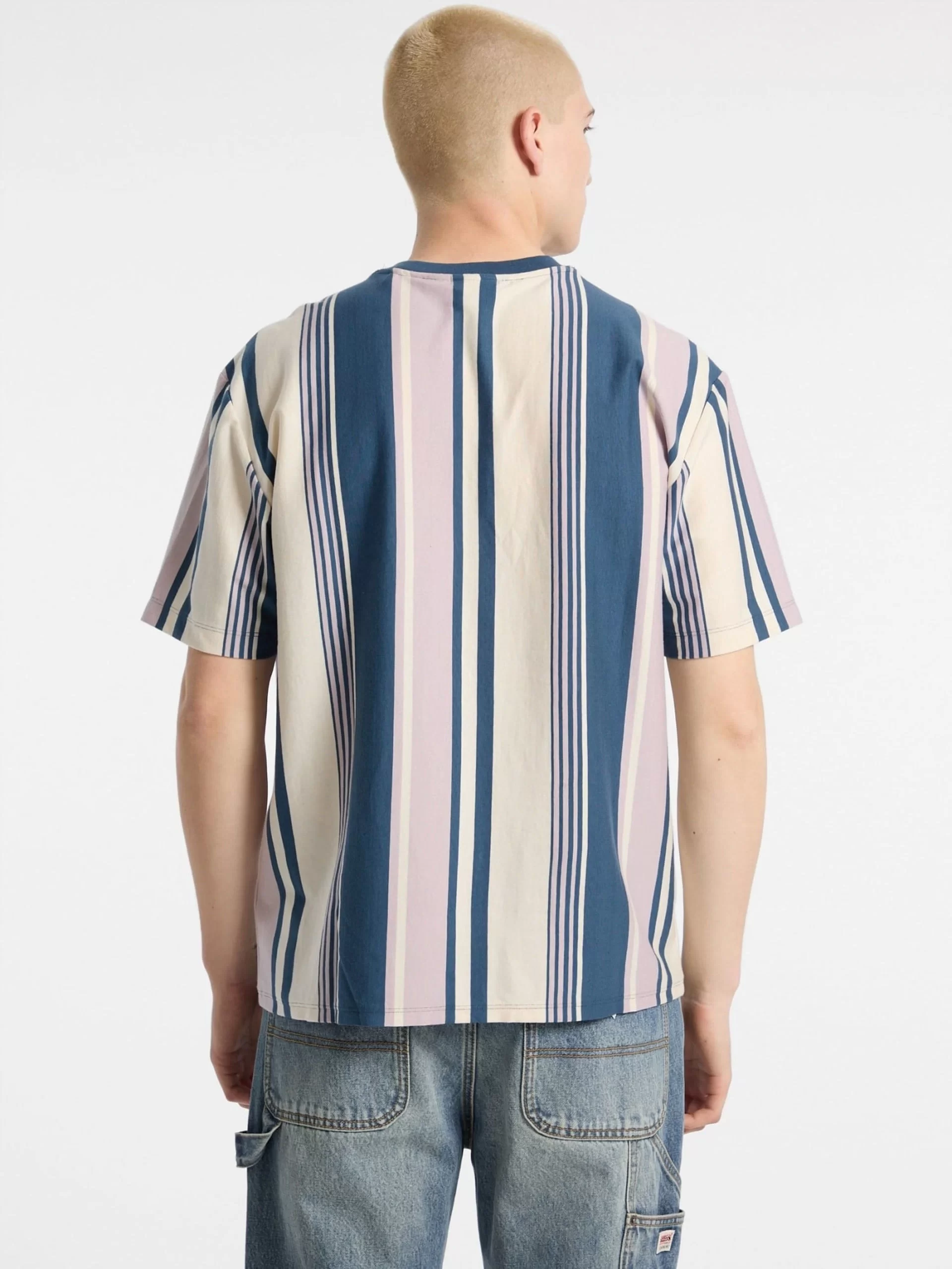Guess Go Vertıcal Strıpe Tee Erkek Çok Renkli T-Shirt M5GI59K8FQ4-S40N